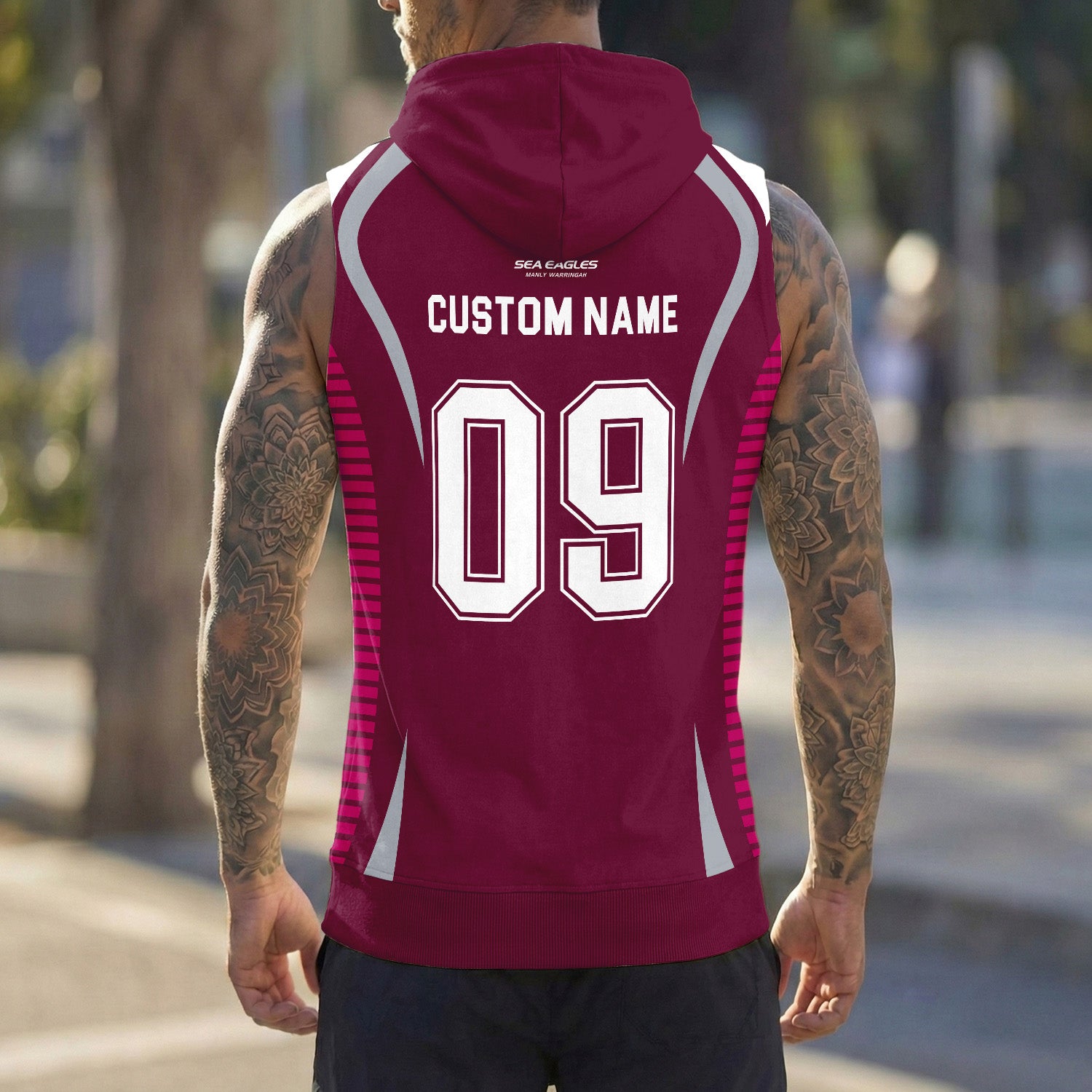 MAN Personalized Custom Hooded Tank Top