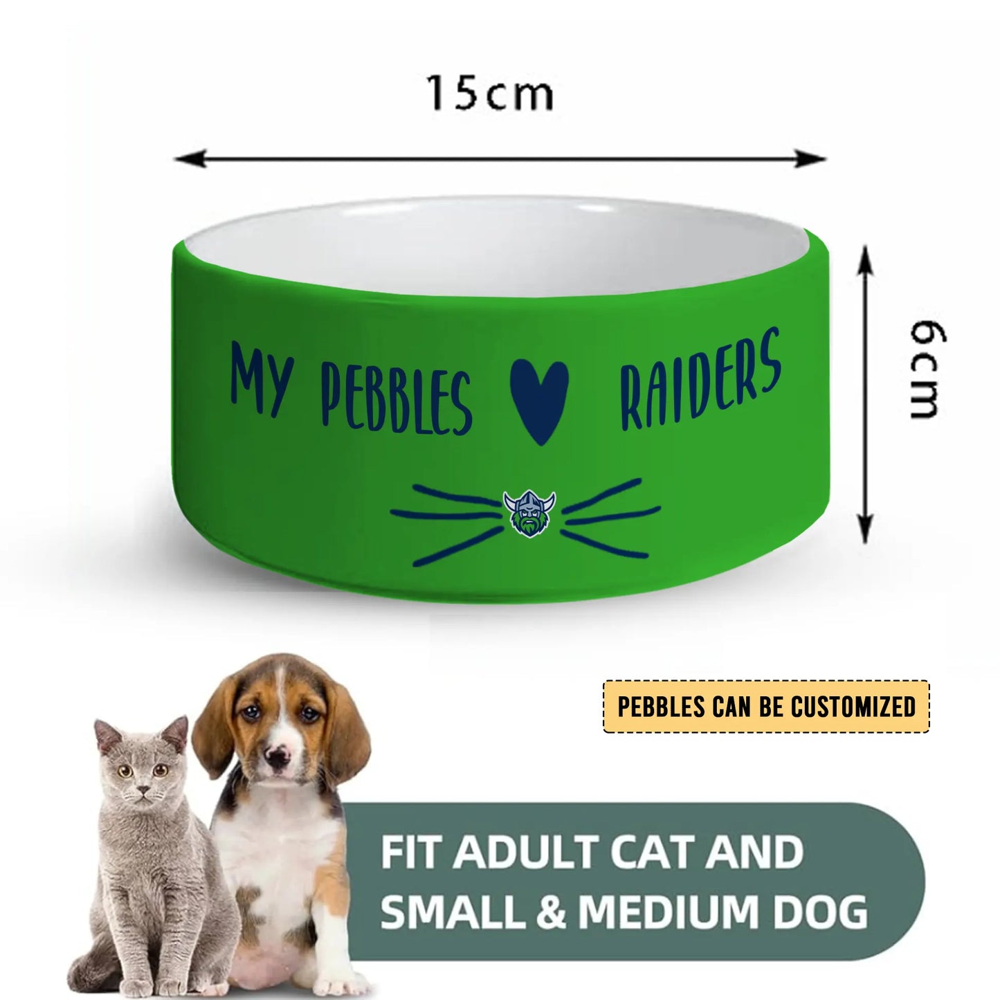 CAN Personalized Custom Ceramic Pet Bowl 2