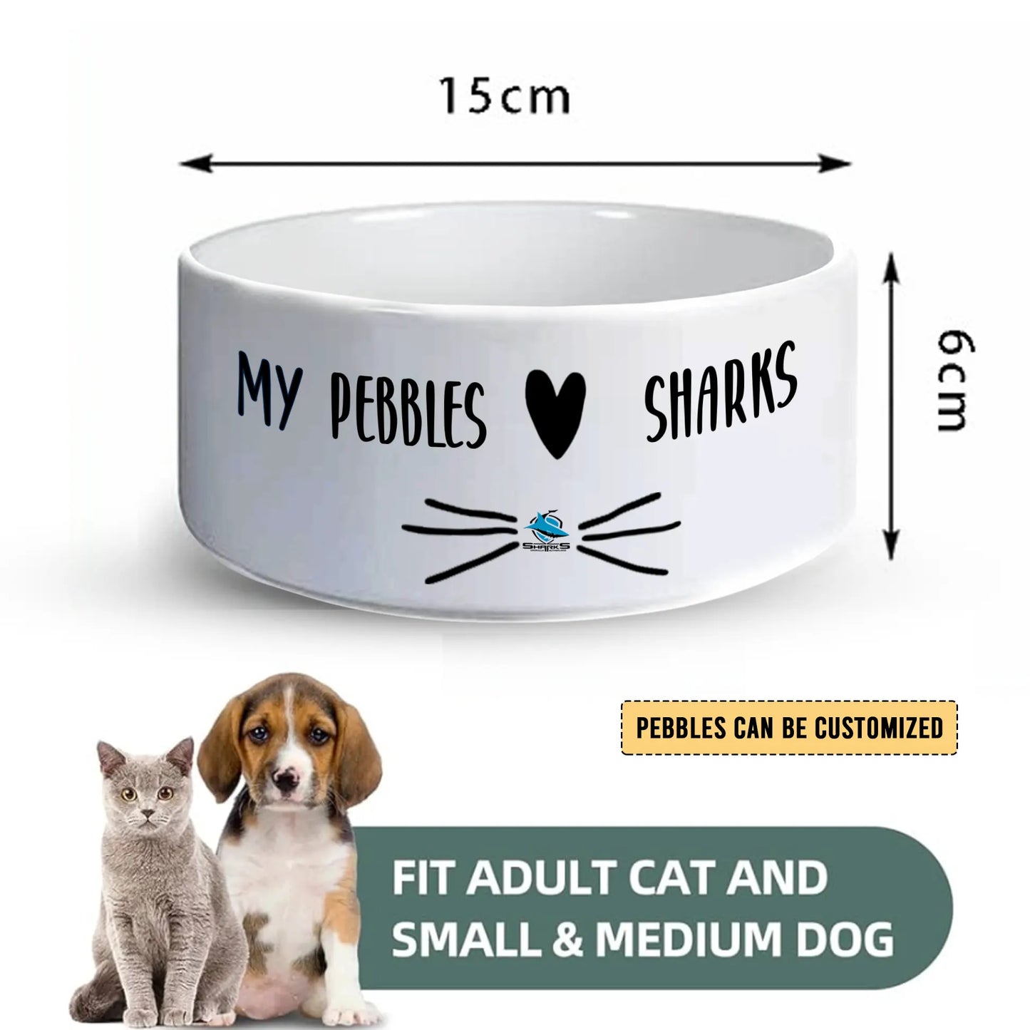 CRO Personalized Custom Ceramic Pet Bowl 2