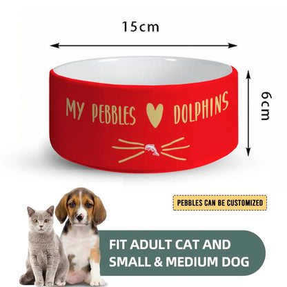 DOL Personalized Custom Ceramic Pet Bowl 2