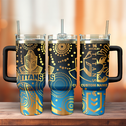 GLD Personalized Custom 40oz 30oz Stainless Steel Tumbler With Handle 3