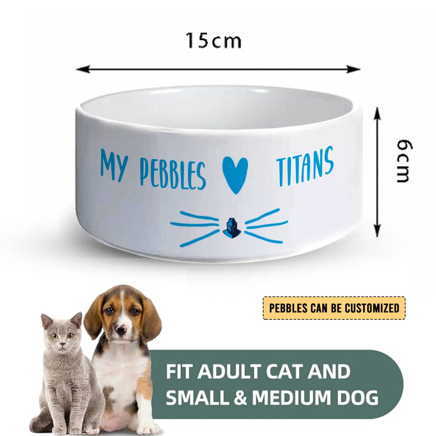 GLD Personalized Custom Ceramic Pet Bowl 2