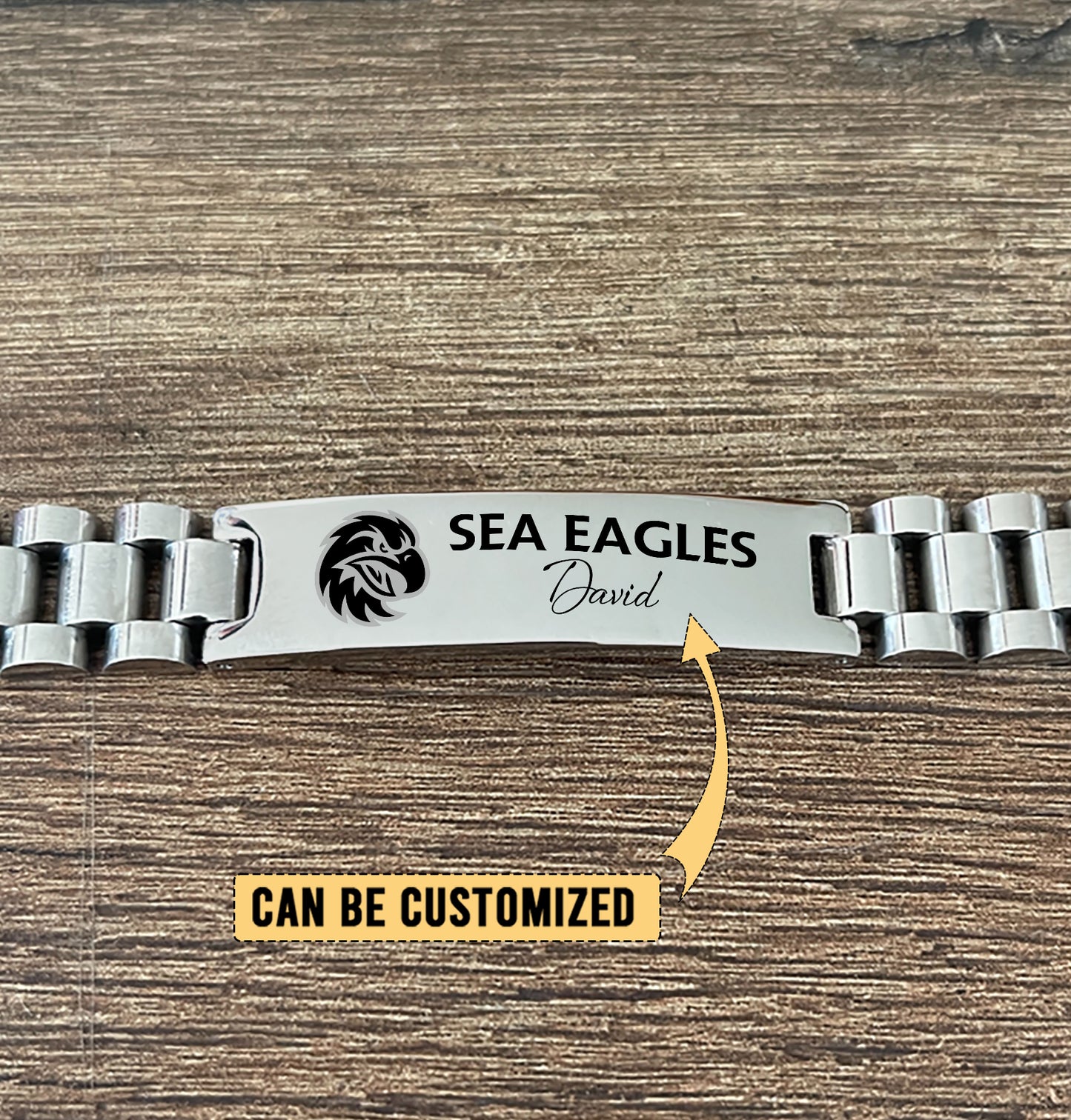 MAN Personalized Custom Stainless Steel Bracelet