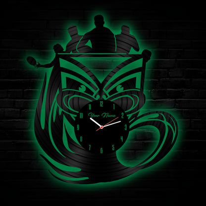 NZL Personalized Custom Vinyl Clock With Led For Home