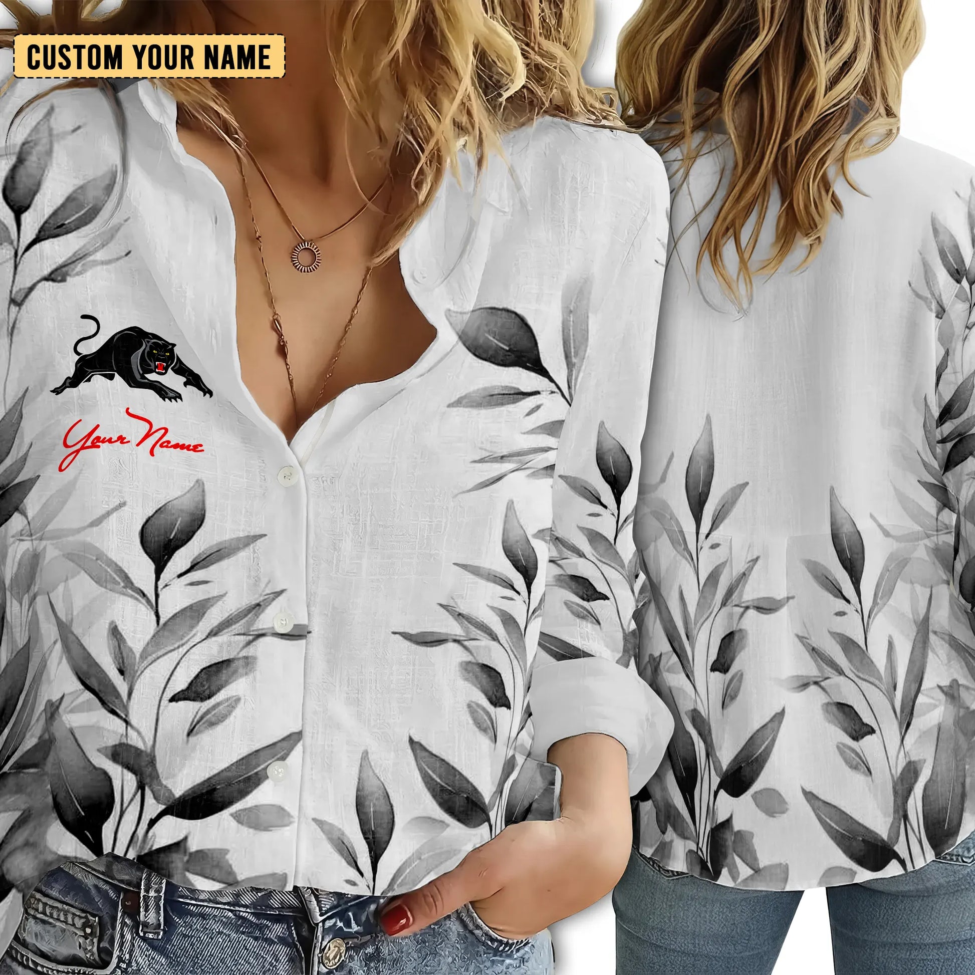 PEN Personalized Custom Women's Casual Shirt 5