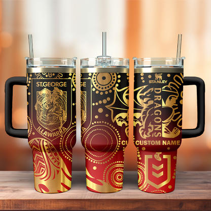 STG Personalized Custom 40oz 30oz Stainless Steel Tumbler With Handle 3