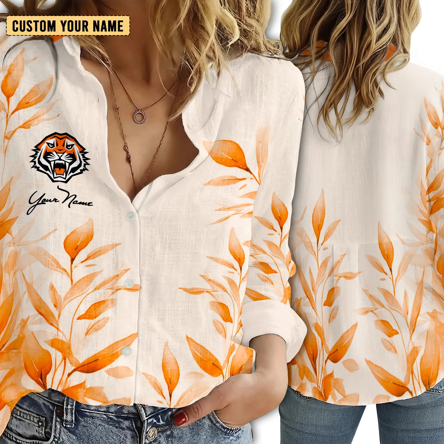 WST Personalized Custom Women's Casual Shirt 5