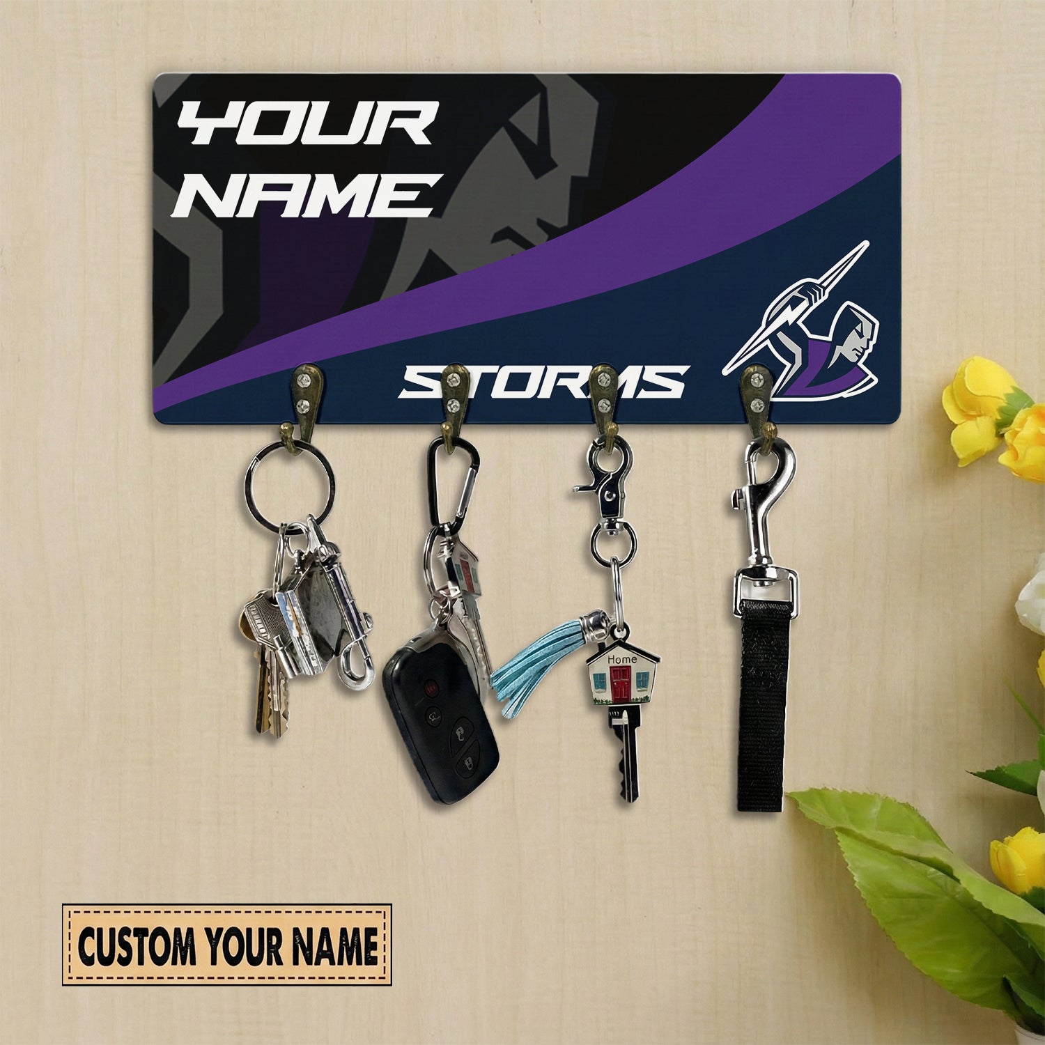 MEL Personalized Custom Key Holder 4