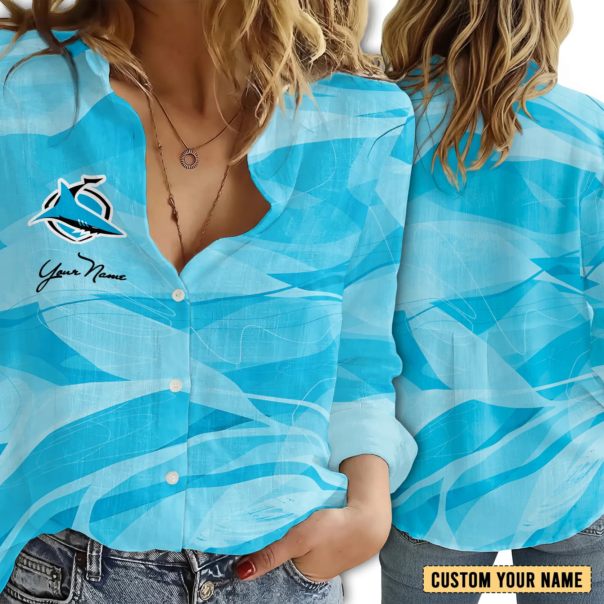 CRO Personalized Custom Women's Casual Shirt 6