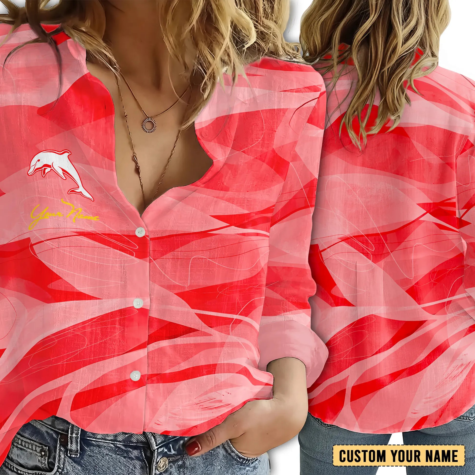 DOL Personalized Custom Women's Casual Shirt 6