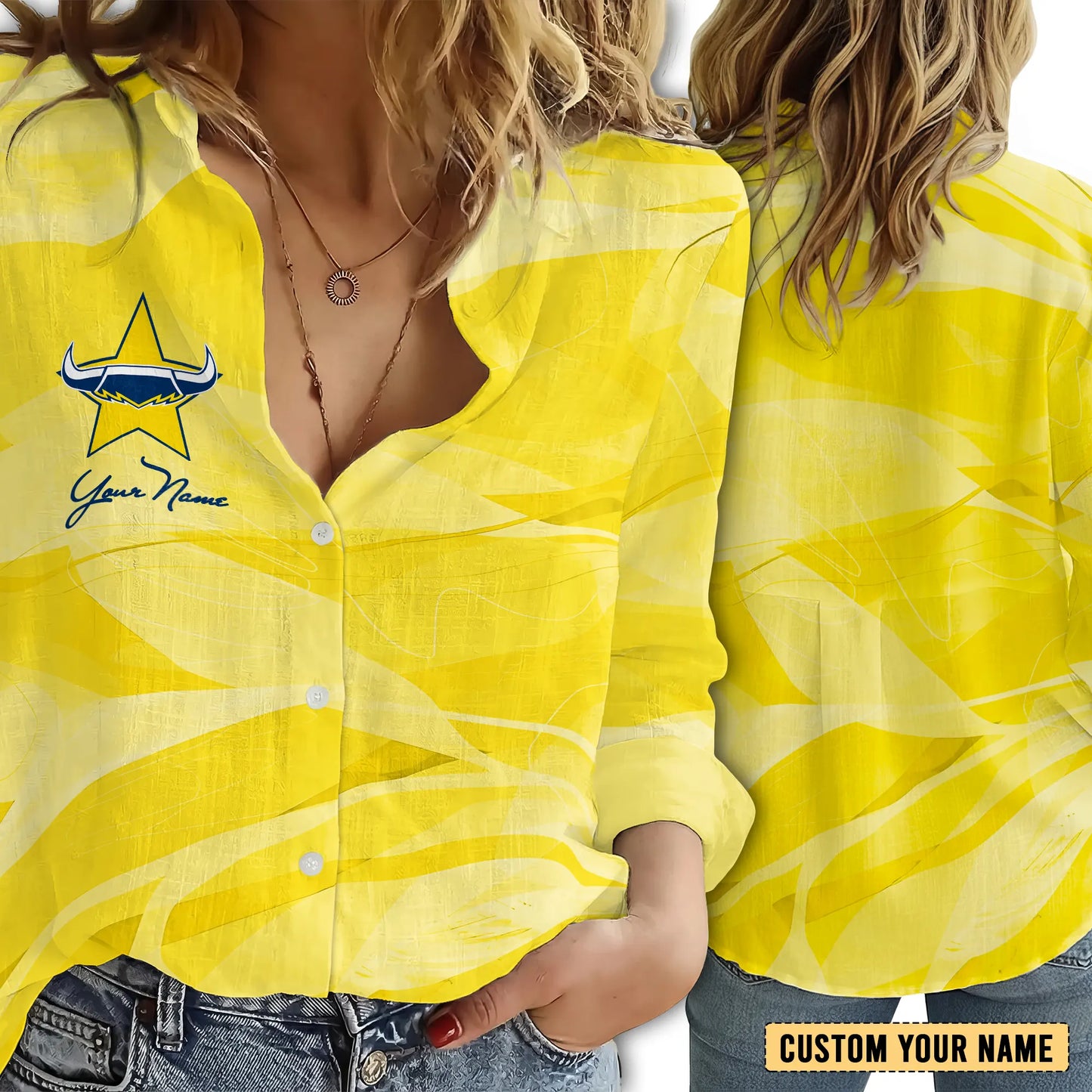 NQL Personalized Custom Women's Casual Shirt 6