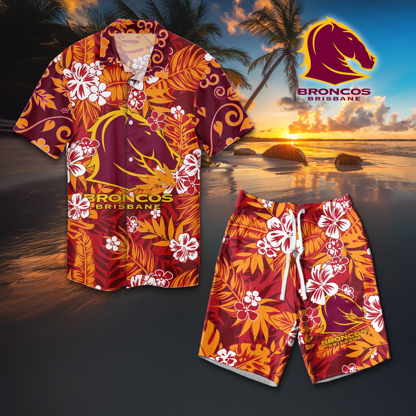 BRI Personalized Custom Combo Hawaiian Shirt And Shorts