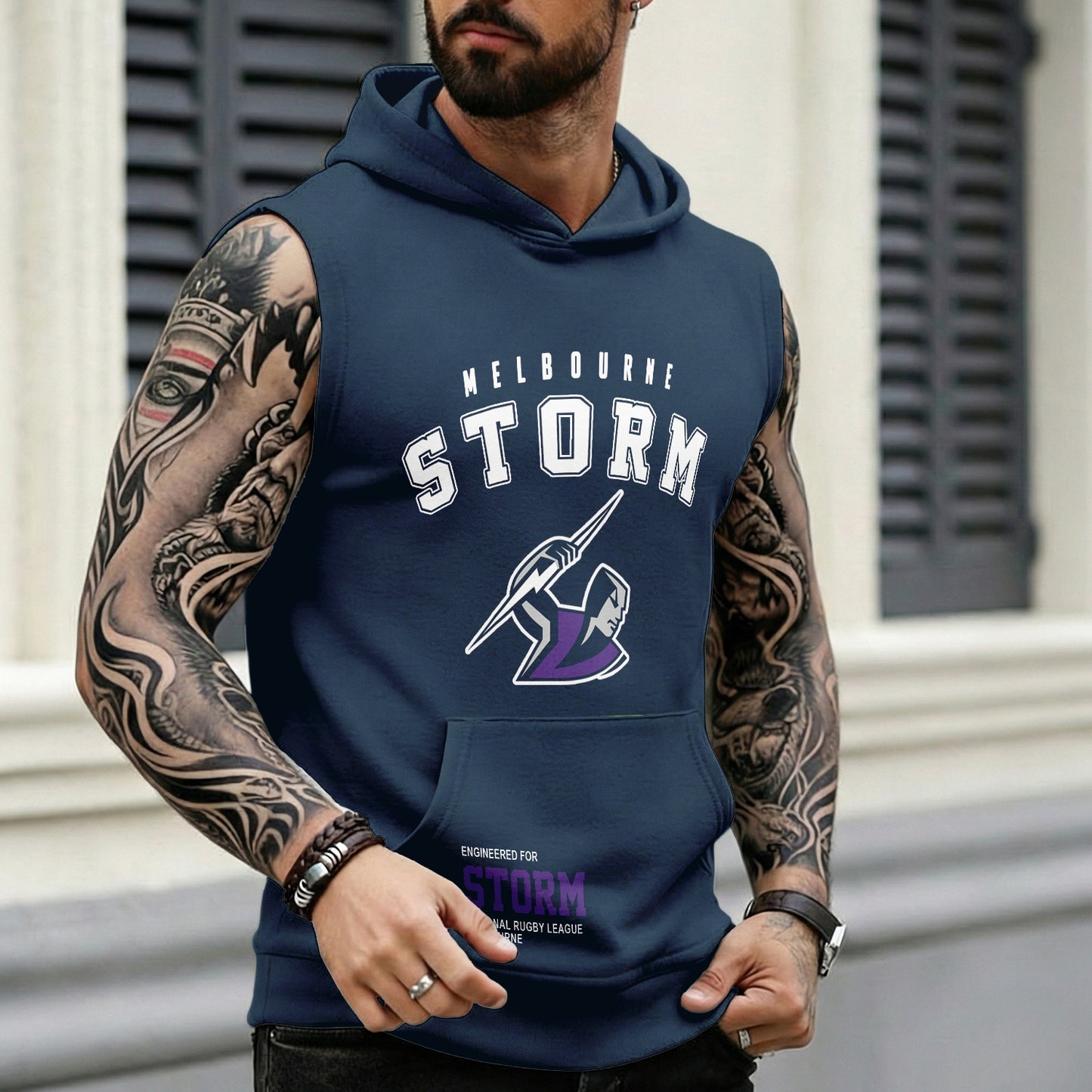 MEL Personalized Custom Hooded Tank Top 5