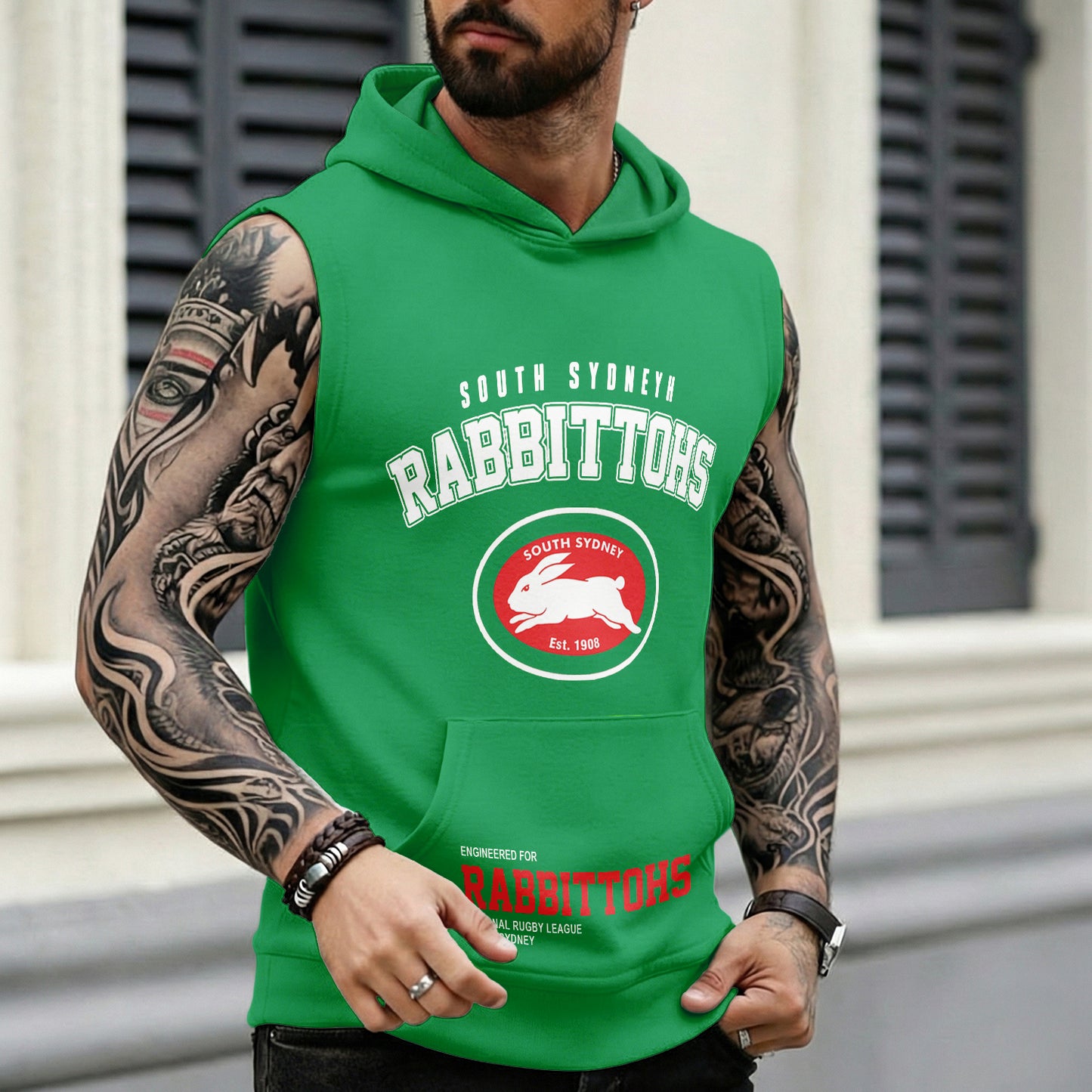 SOU Personalized Custom Hooded Tank Top 5