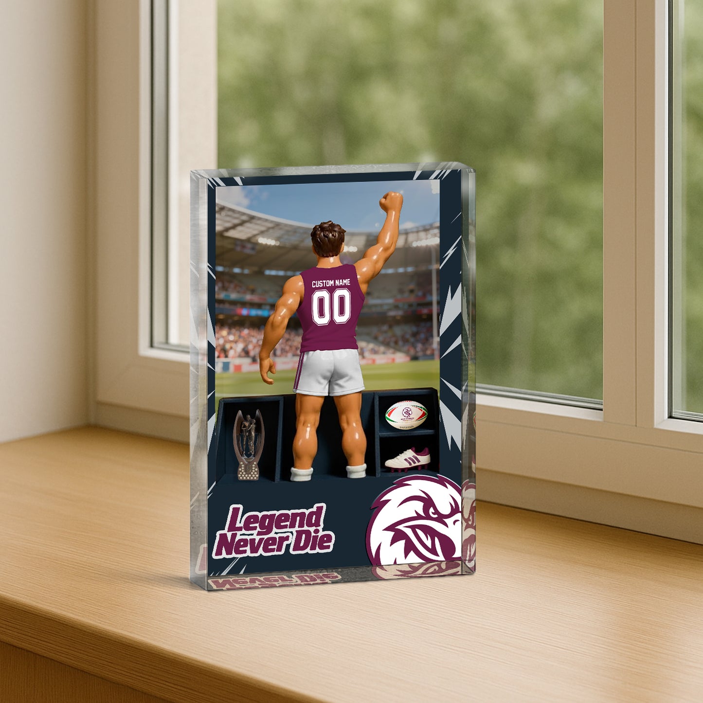 MAN Personalized Custom Sports Acrylic Block Plaque 2