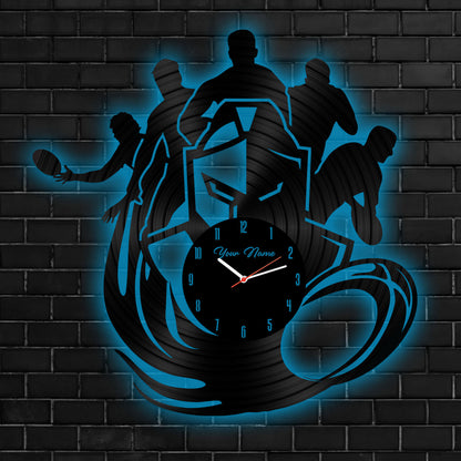 GLD Personalized Custom Vinyl Clock With Led For Home