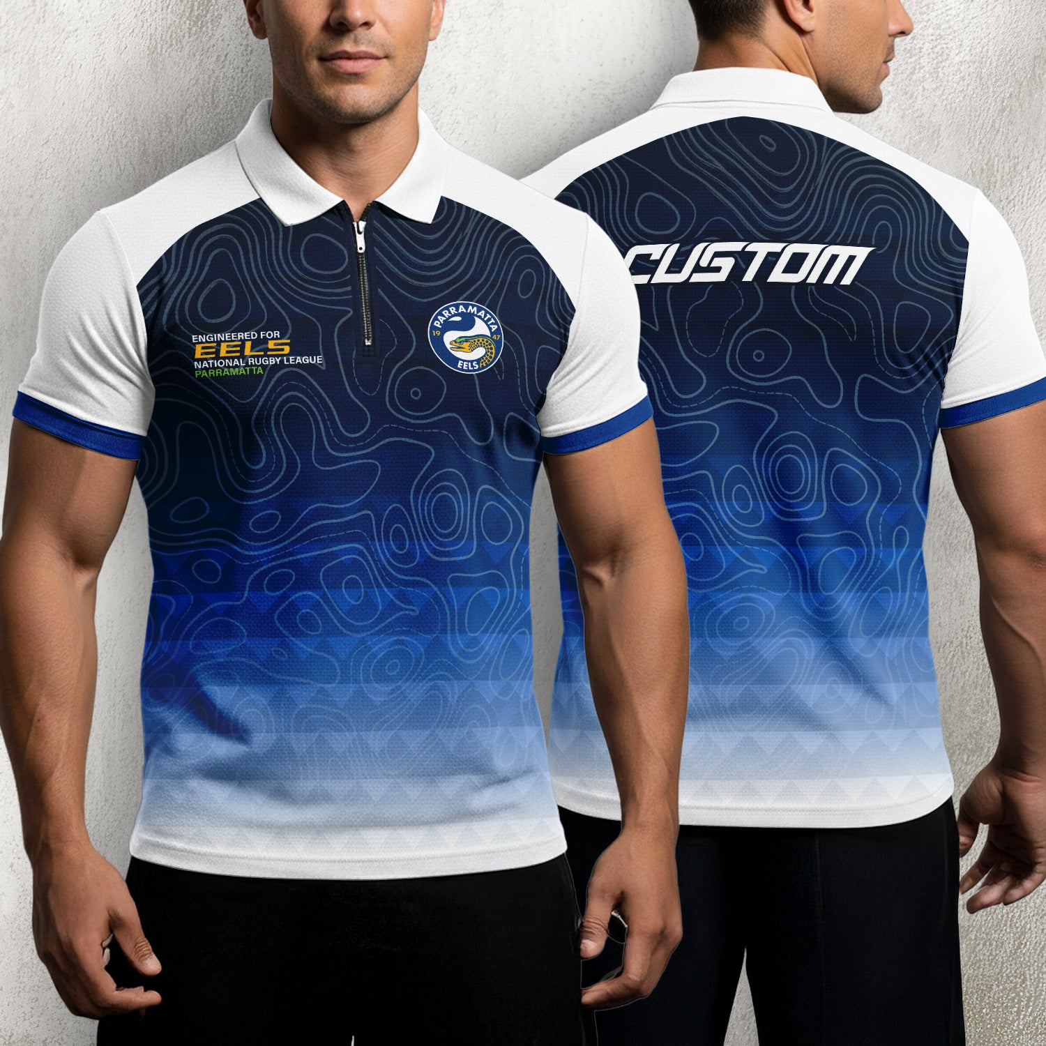 PAR Personalized Custom Zip Polo Shirt 2