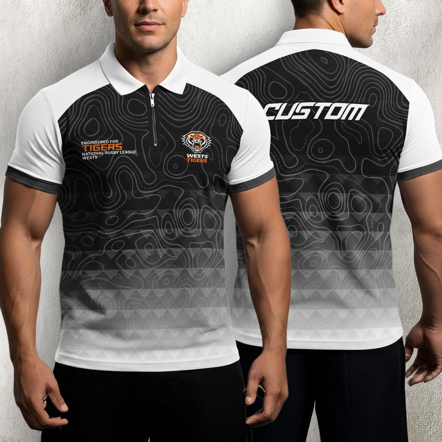 WST Personalized Custom Zip Polo Shirt 2