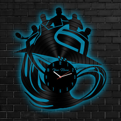 CRO Personalized Custom Vinyl Clock With Led For Home