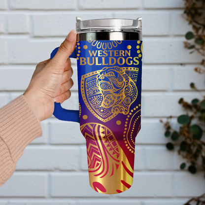 WBD Personalized Custom 40oz 30oz Stainless Steel Tumbler With Handle