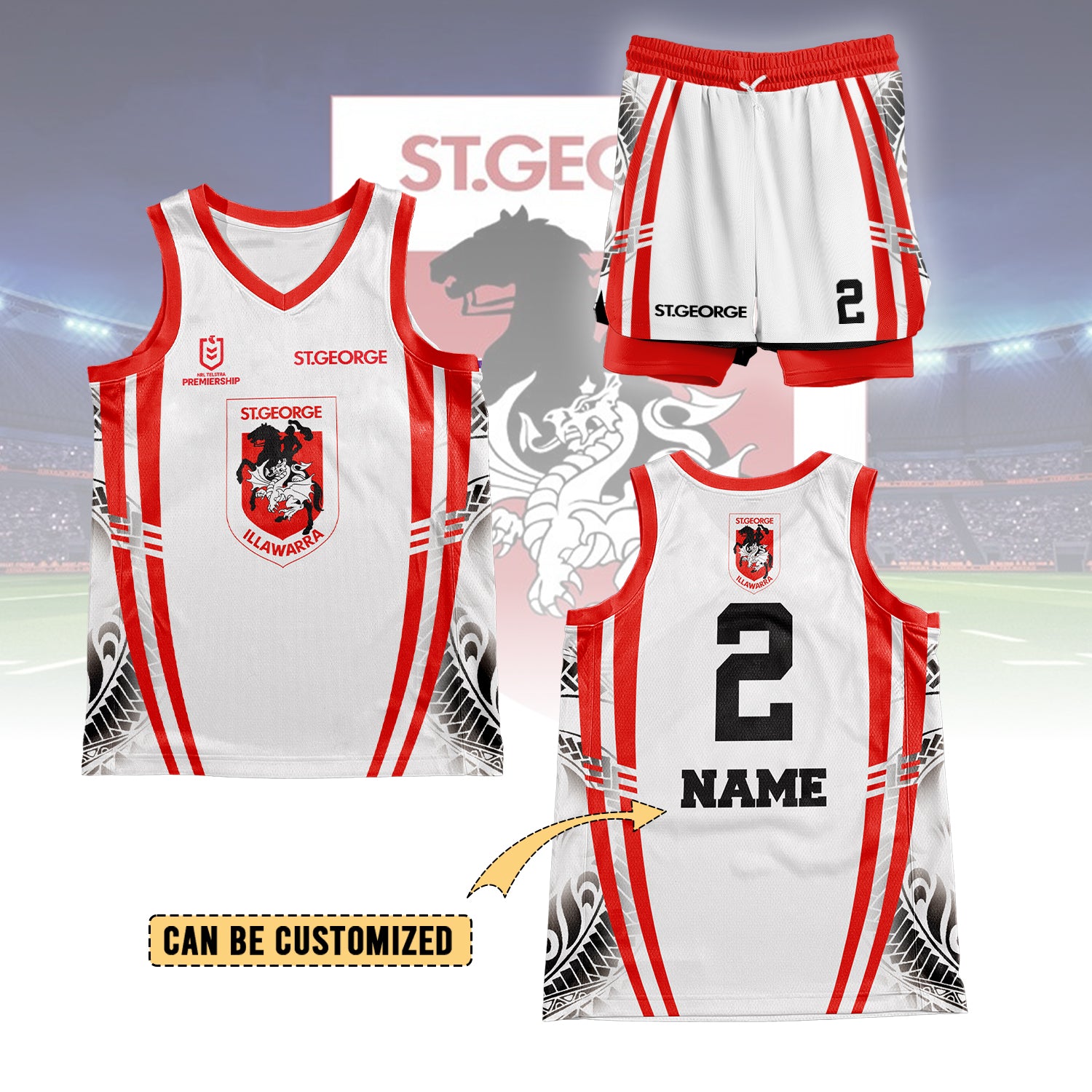 STG Personalized Custom Basketball Jersey Set