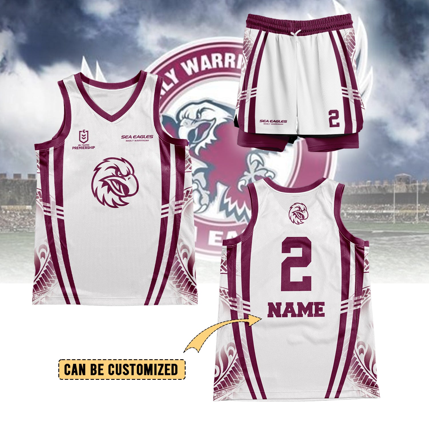 MAN Personalized Custom Basketball Jersey Set