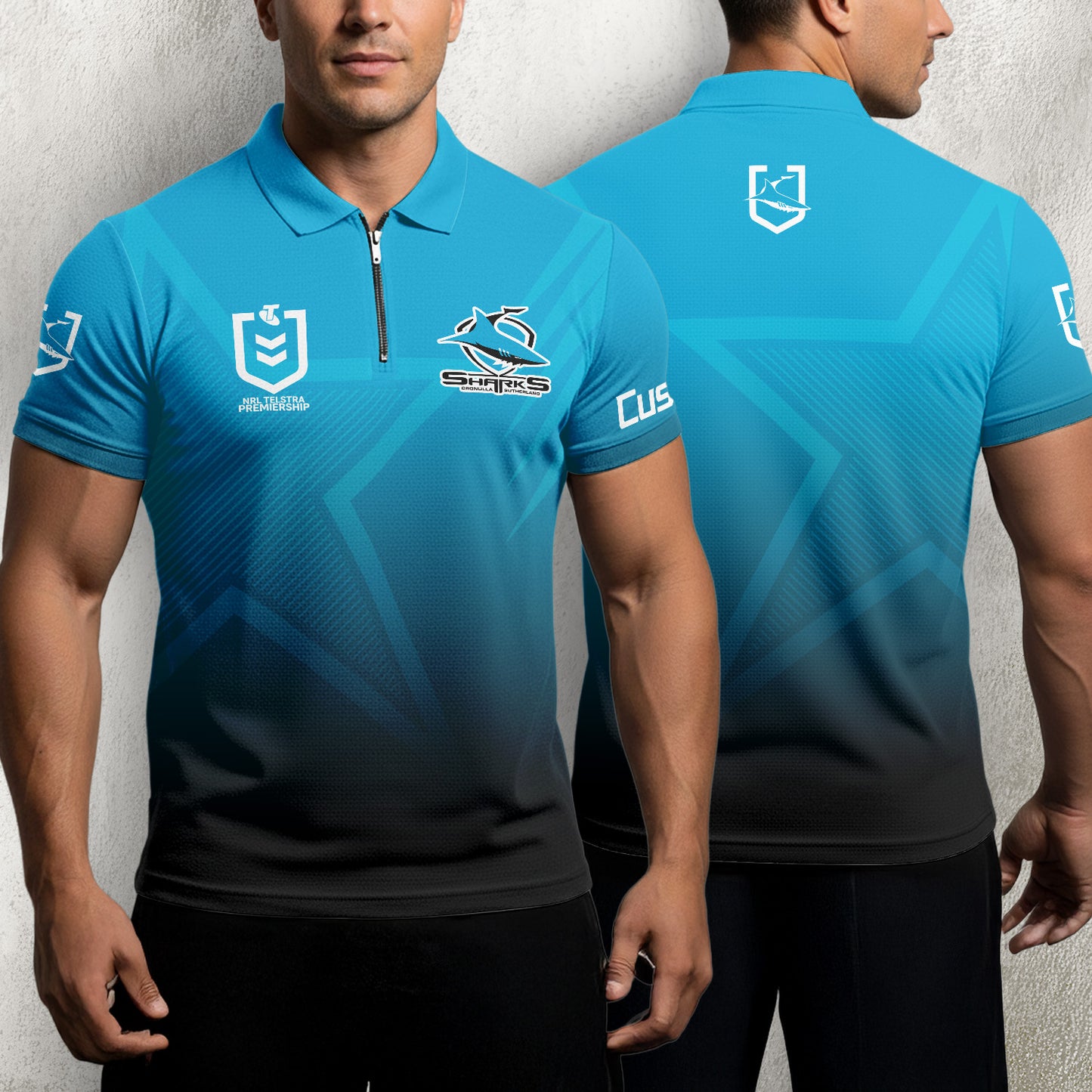 CRO Personalized Custom Zip Polo Shirt