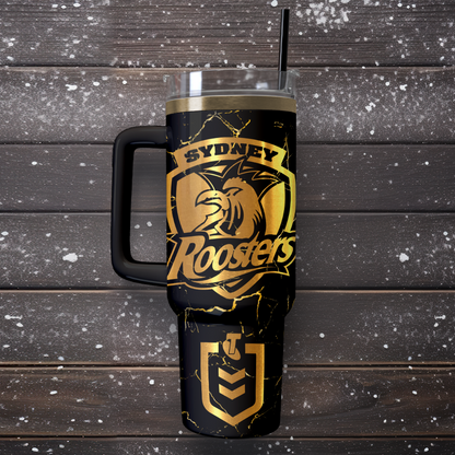 SYD Personalized Custom 40oz 30oz Stainless Steel Tumbler With Handle 4