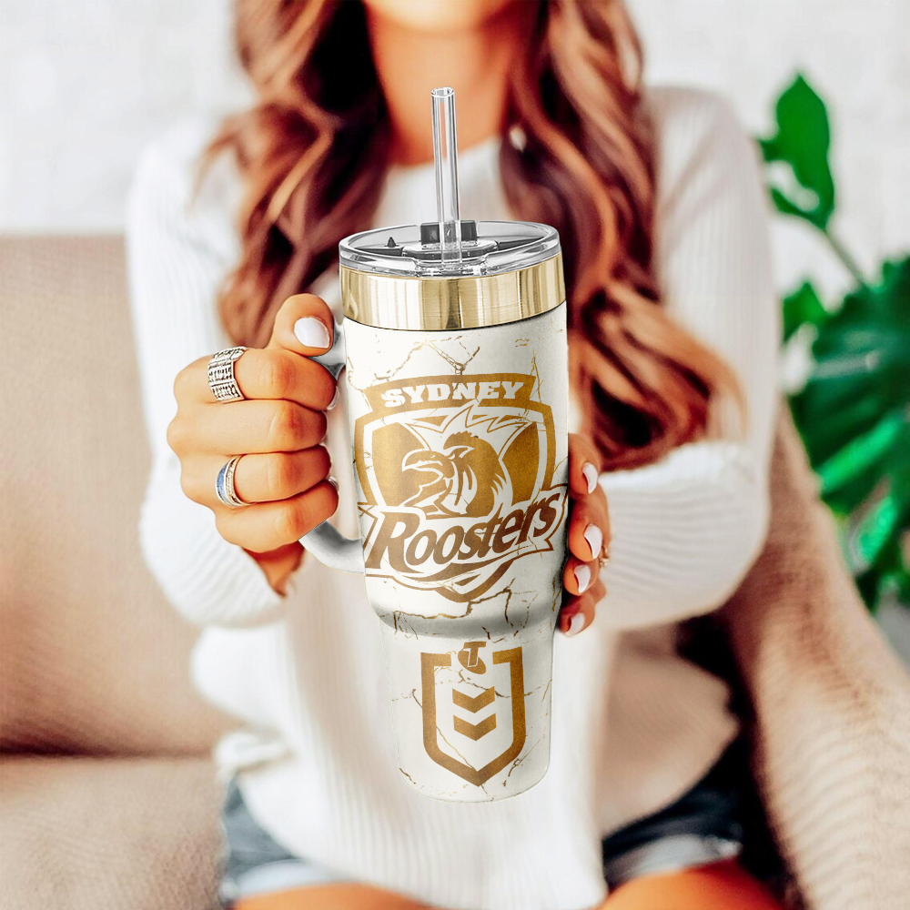 SYD Personalized Custom 40oz 30oz Stainless Steel Tumbler With Handle 4