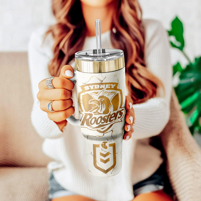 SYD Personalized Custom 40oz 30oz Stainless Steel Tumbler With Handle 4