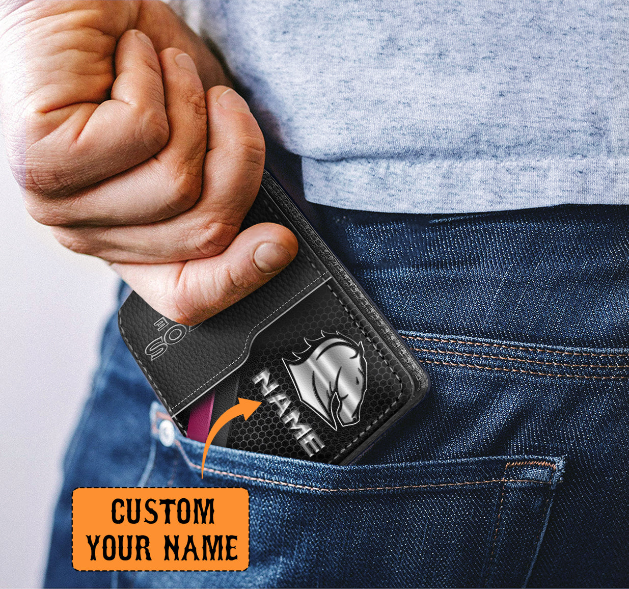 BRI Personalized Custom Leather Wallet 2