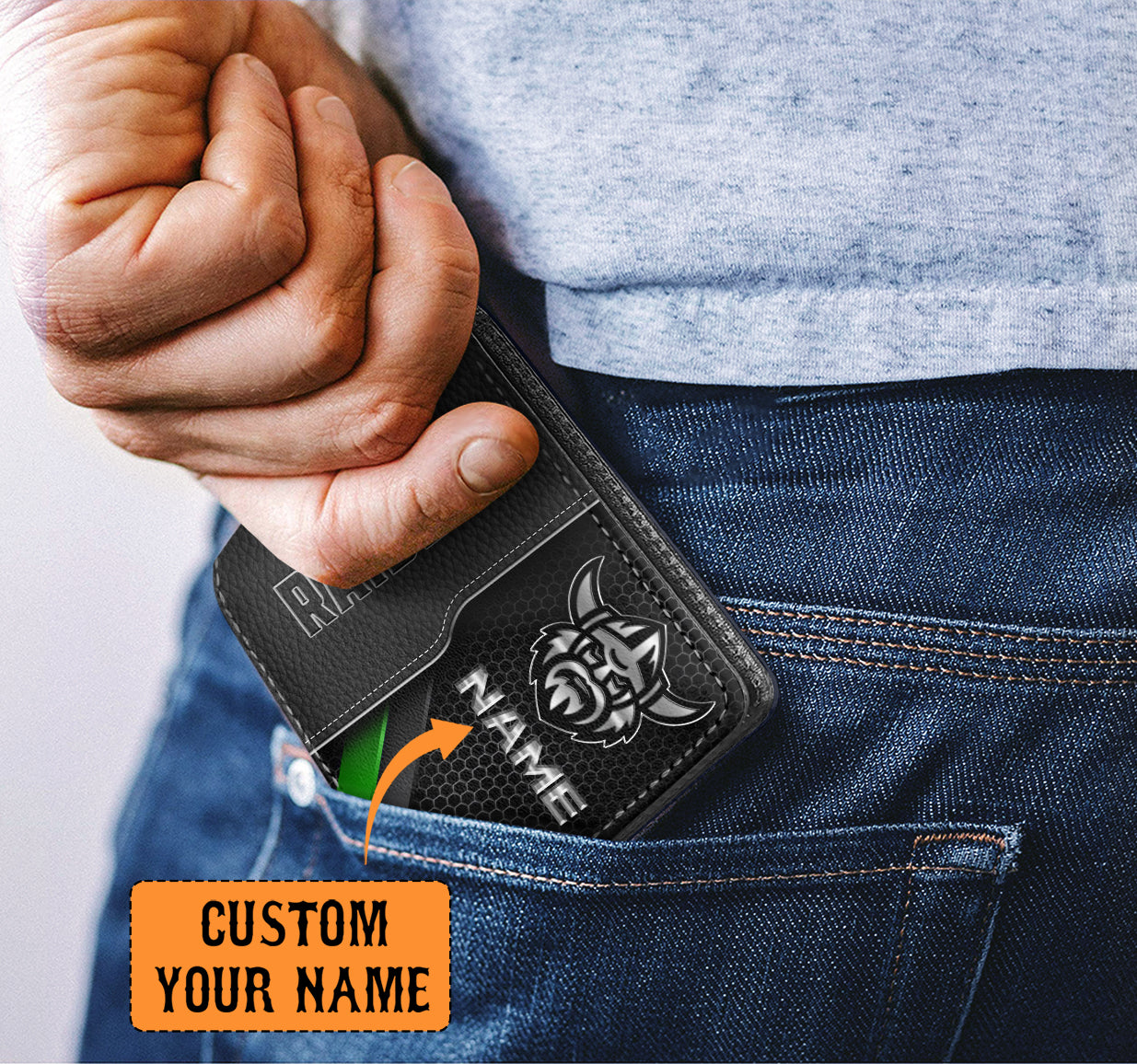 CAN Personalized Custom Leather Wallet 2