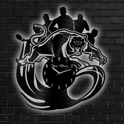 PEN Personalized Custom Vinyl Clock With Led For Home