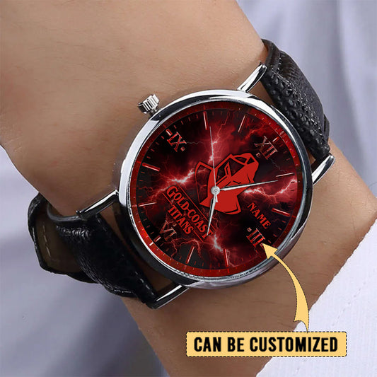 GLD Personalized Custom Stitched Leather Watch 3