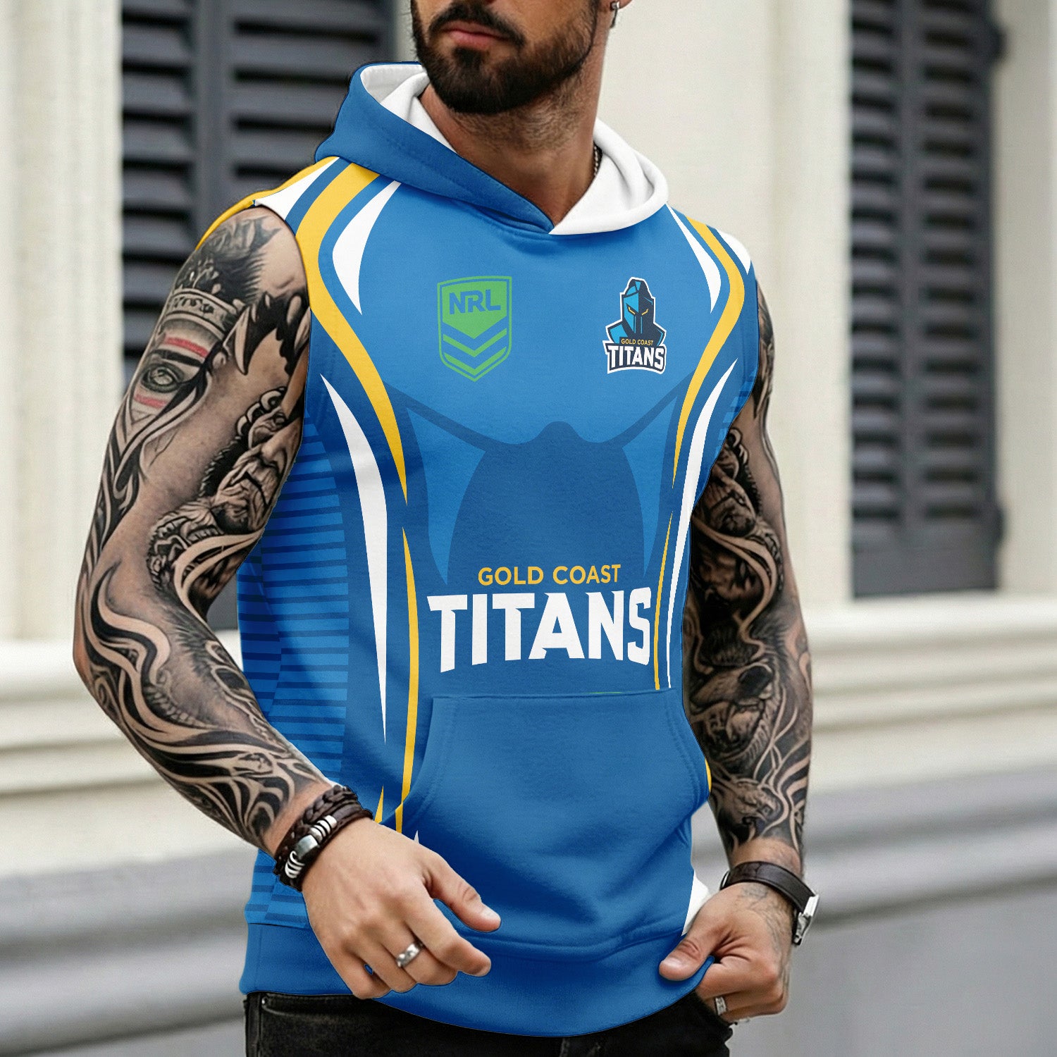 GLD Personalized Custom Hooded Tank Top