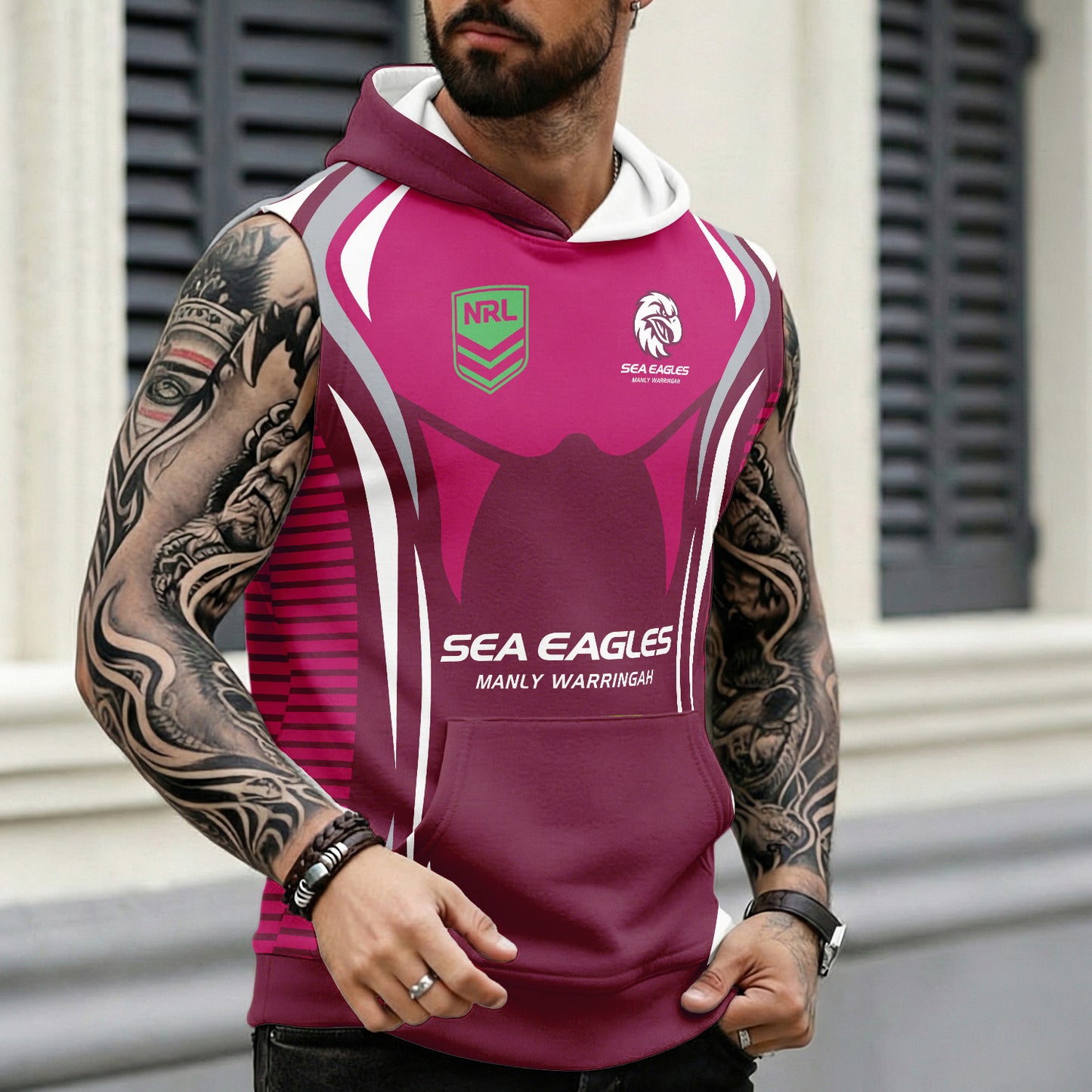 MAN Personalized Custom Hooded Tank Top