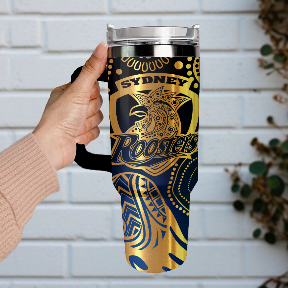SYD Personalized Custom 40oz 30oz Stainless Steel Tumbler With Handle 3