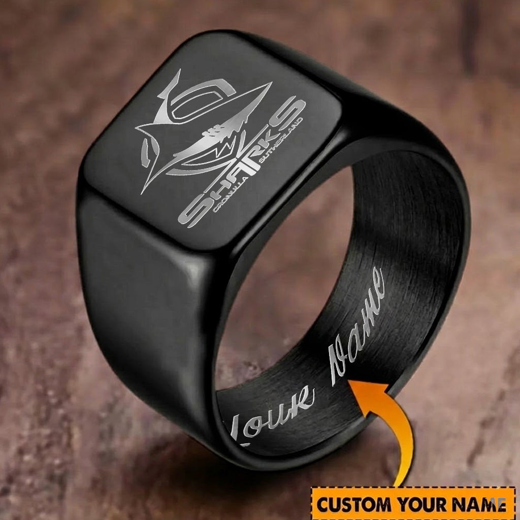 CRO Personalized Custom Stainless Steel Letters Engraved Ring