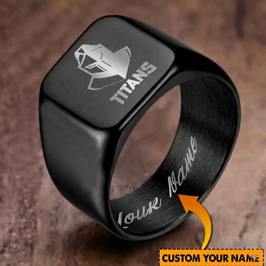 GLD Personalized Custom Stainless Steel Letters Engraved Ring