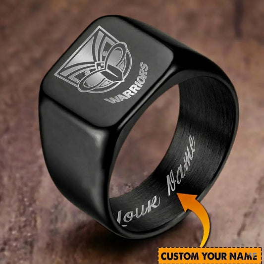 NZL Personalized Custom Stainless Steel Letters Engraved Ring