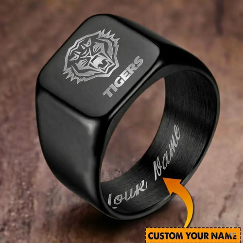 WST Personalized Custom Stainless Steel Letters Engraved Ring