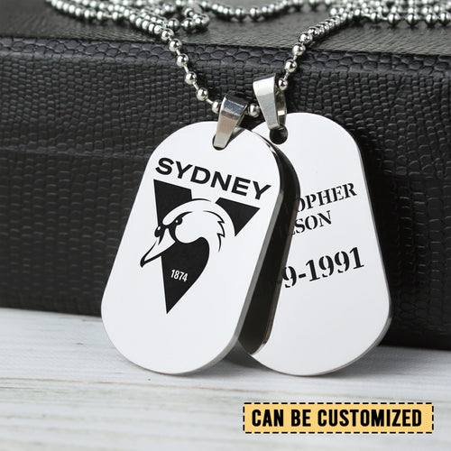 SS Personalized Custom Necklace Dog Tag