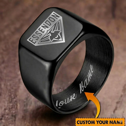 ESS Personalized Custom Stainless Steel Letters Engraved Ring