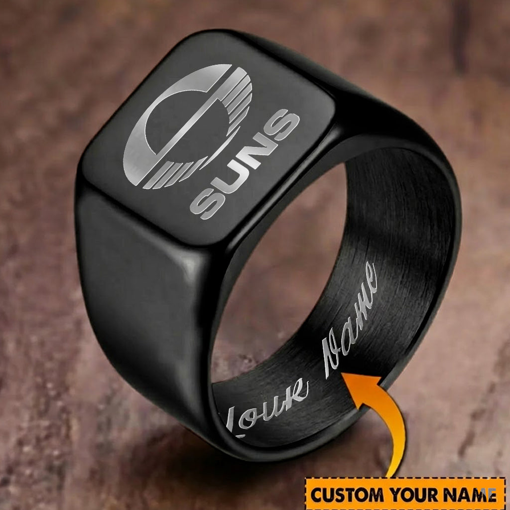 GCS Personalized Custom Stainless Steel Letters Engraved Ring