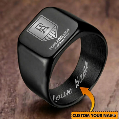 PTA Personalized Custom Stainless Steel Letters Engraved Ring