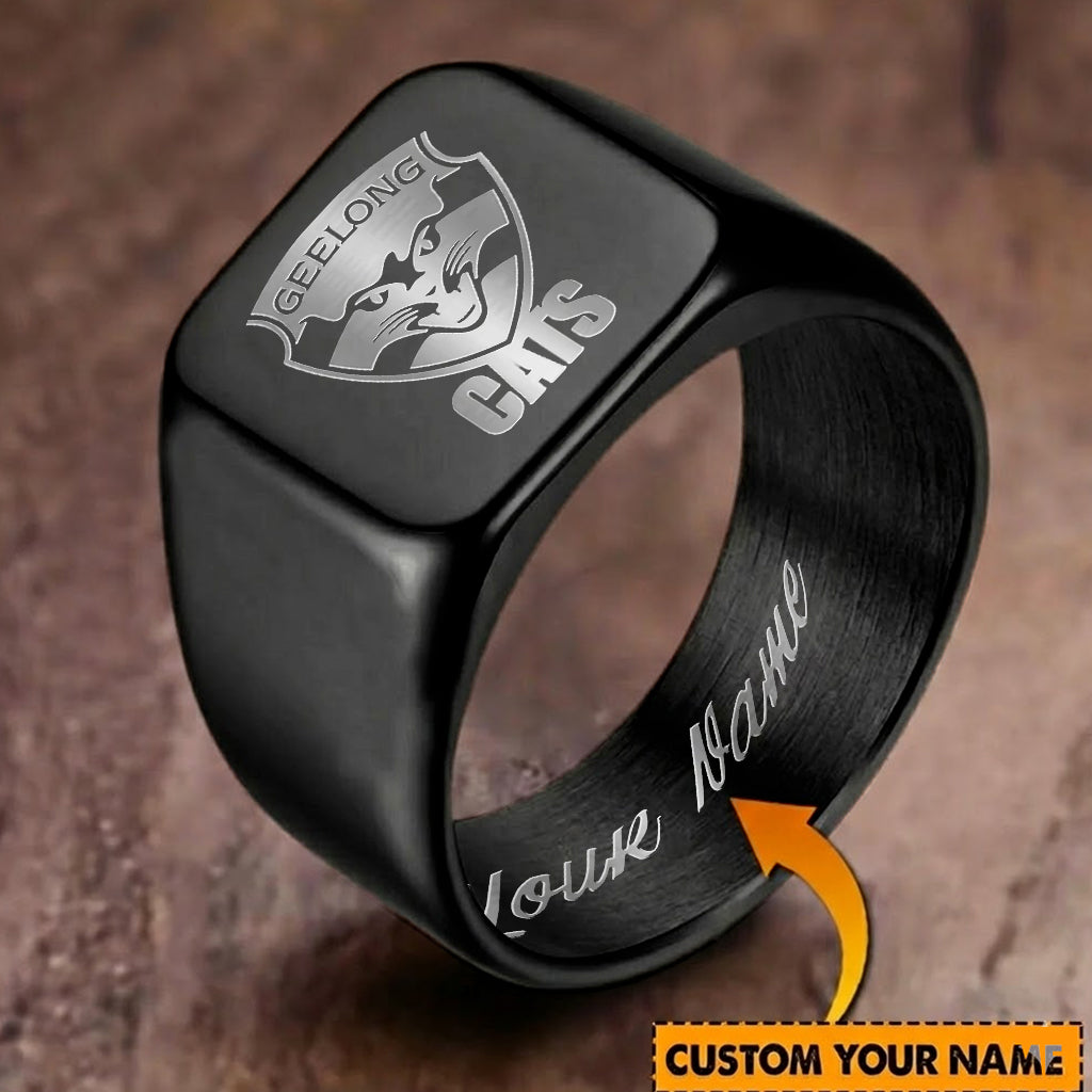 GEE Personalized Custom Stainless Steel Letters Engraved Ring