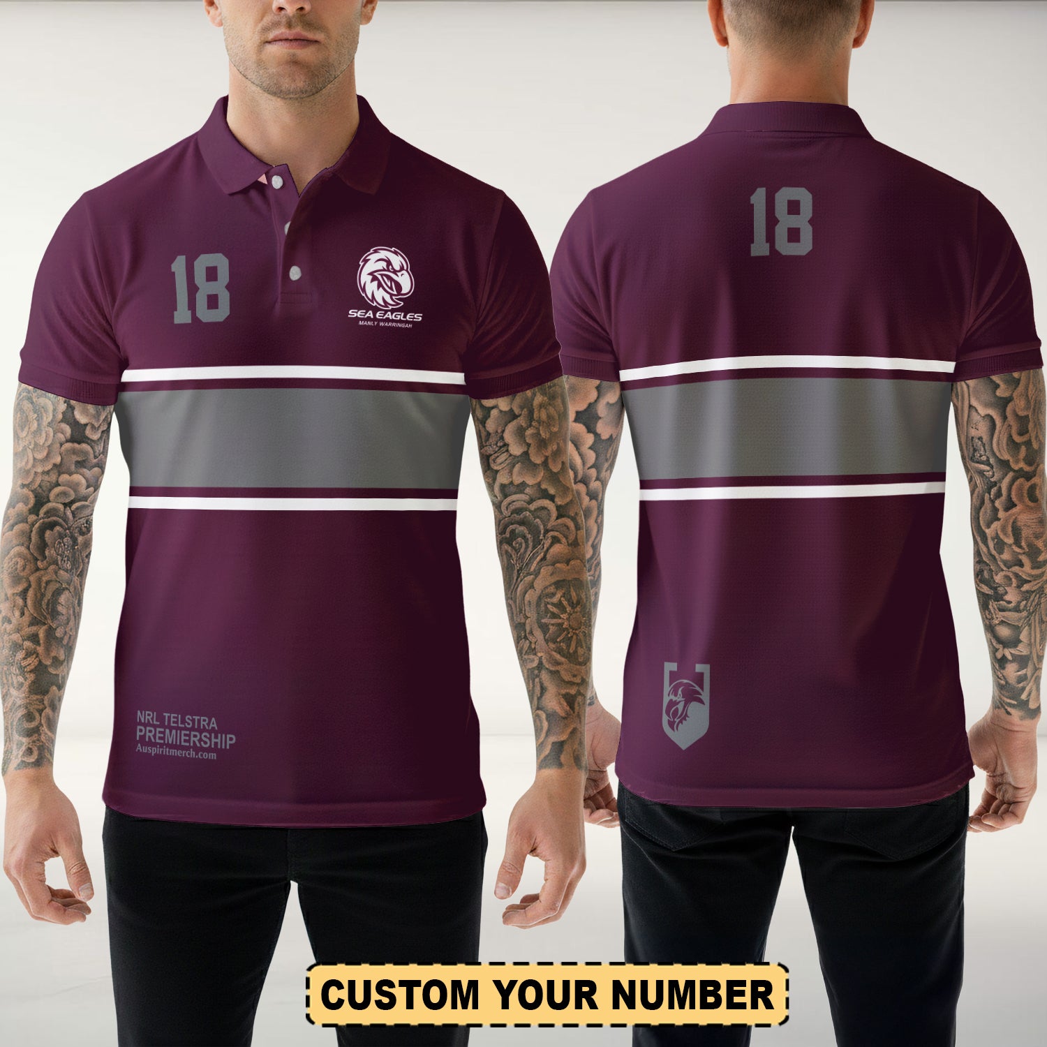 MAN Personalized Custom Polo Shirt 12