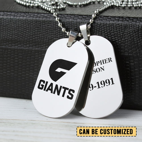 GWS Personalized Custom Necklace Dog Tag