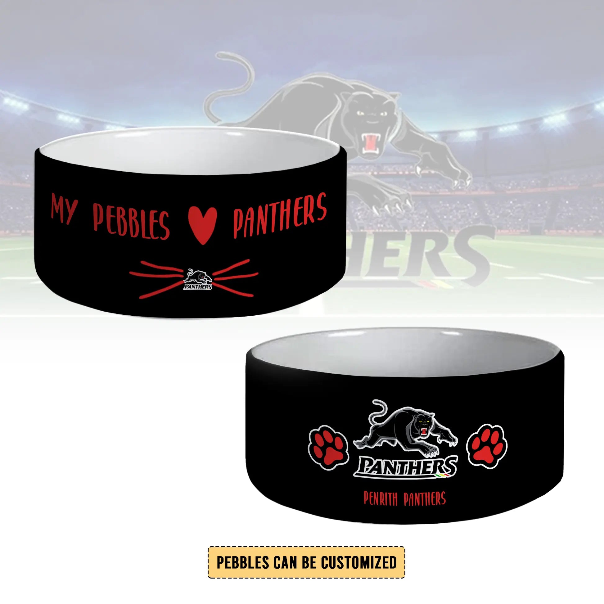 PEN Personalized Custom Ceramic Pet Bowl 1
