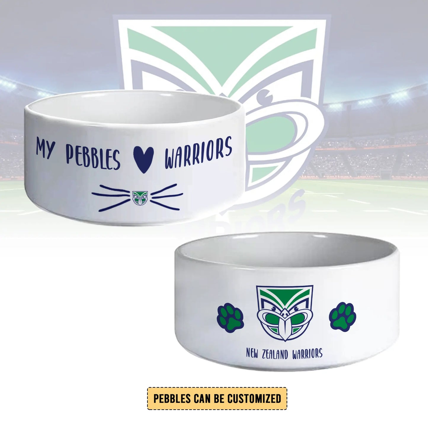 NZL Personalized Custom Ceramic Pet Bowl 1